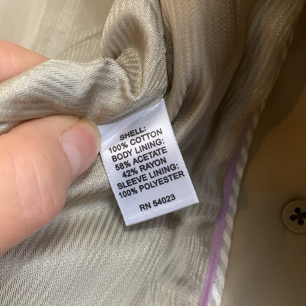 Banana Republic | Golden Beige Water-Resistant Classic Twill Lined Trench Coat M - Picture 15 of 17